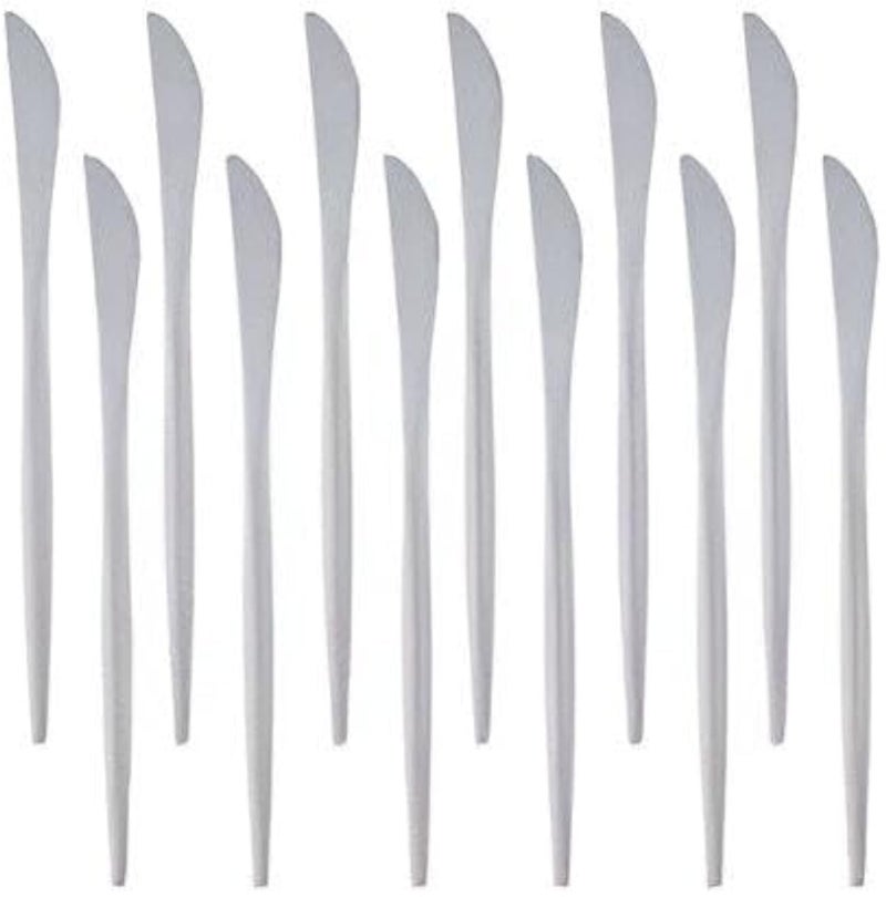 Dinner Knife - High-Quality Stainless Steel Silver Flatware with Elegant Finish, Dishwasher Safe, Designed for Home, Restaurant, or Gifting Use with a Touch of Class (12PCS)